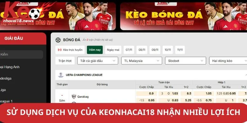 Sử dụng dịch vụ của Keonhacai18 nhận được nhiều lợi ích